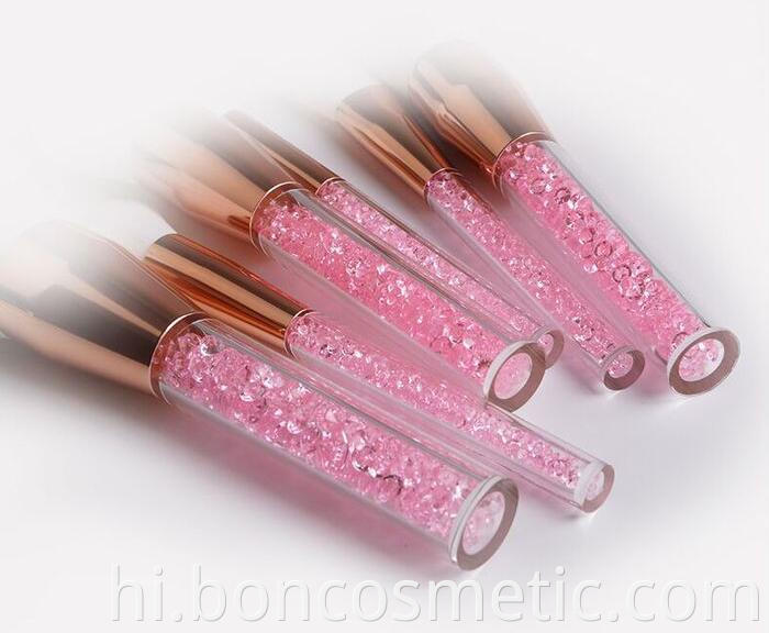 crystal handle makeup brushes